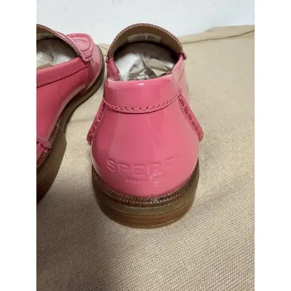 Sperry Top-Sider Loafer Shoes Womens Size 11 Pink Patent Leather Flats STS83405 - Picture 7 of 12